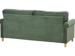 Sofa 3 personers RONNEBY Fløjl Mørkegrøn