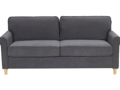 Sofa 3 personers RONNEBY Velour Mørkegrå