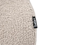 Sofa 3 personers SALLA Boucle Beige med fodskammel