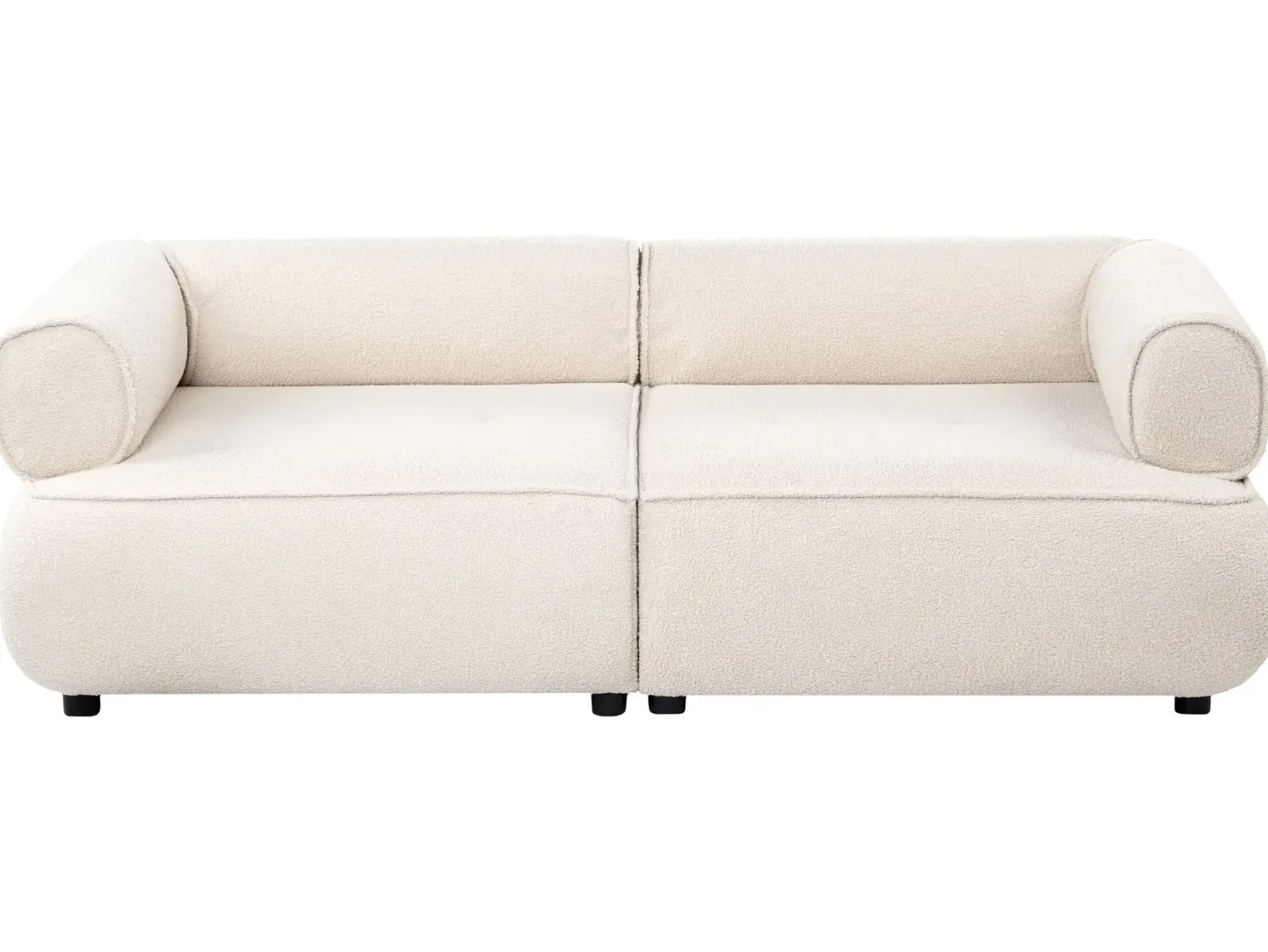 Sofa 3 personers SALLA Boucle Cremehvid