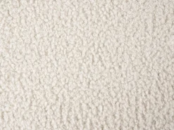 Sofa 3 personers SALLA Boucle Cremehvid med fodskammel