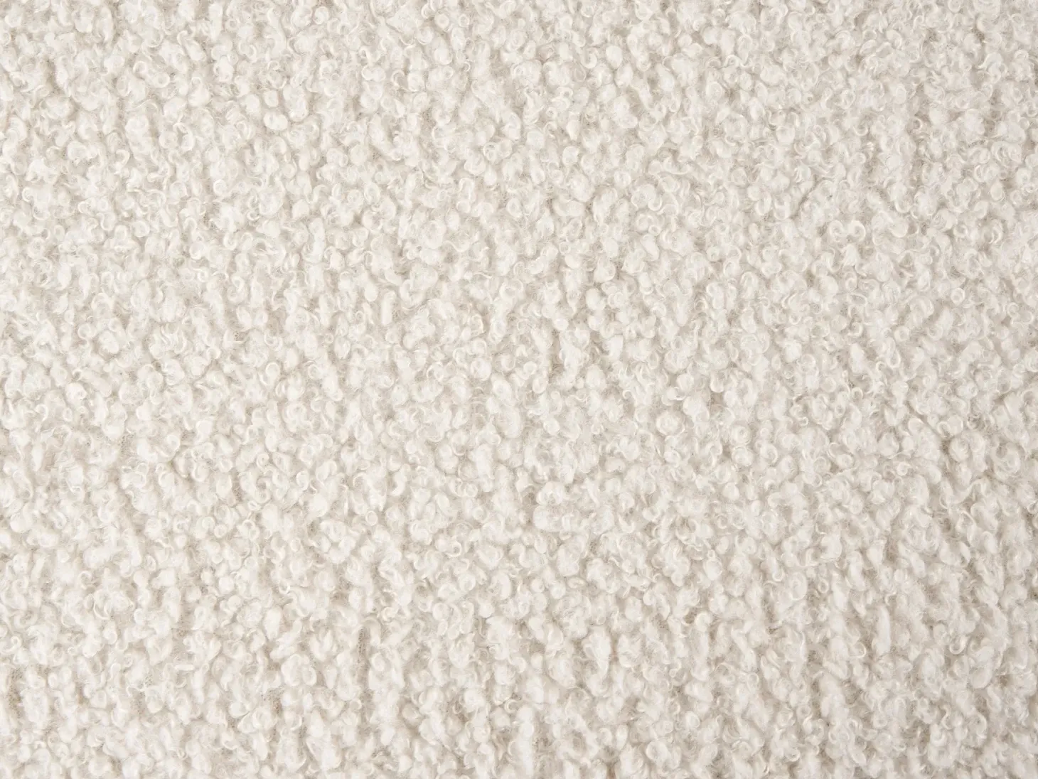 Sofa 3 personers SALLA Boucle Cremehvid med fodskammel
