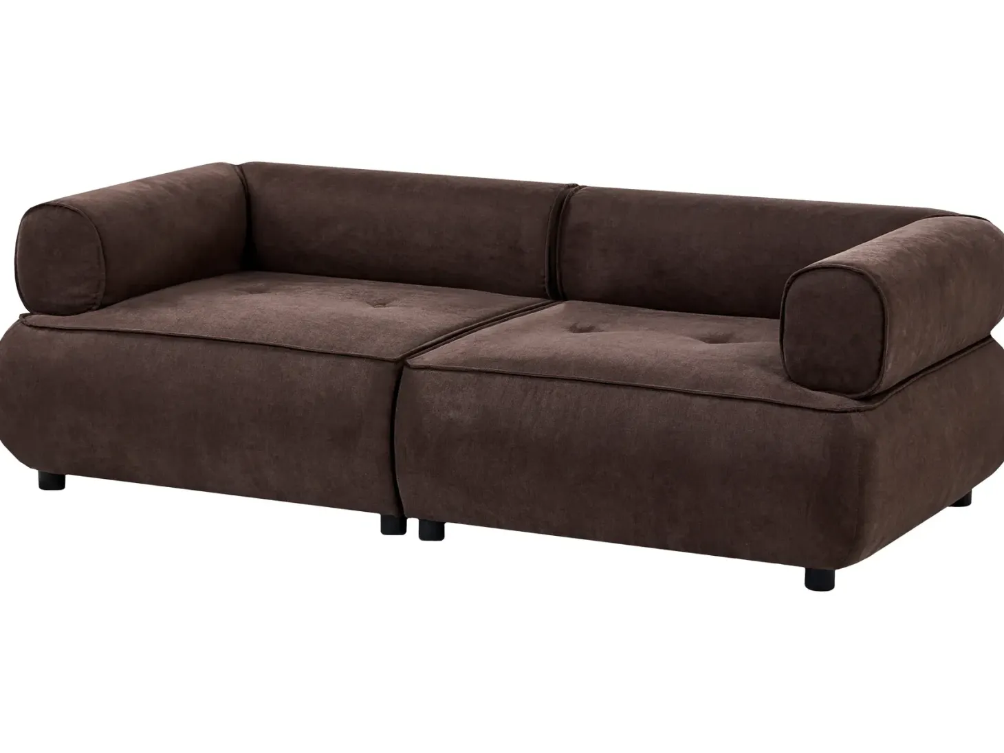 Sofa 3 personers SALLA Mørkebrun