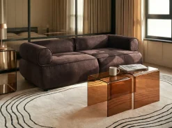 Sofa 3 personers SALLA Mørkebrun