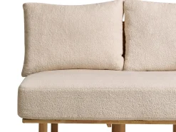 Sofa 2 personers SALO Boucle Beige med sofabord