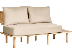 Sofa 2 personers SALO Sand Beige med sofabord