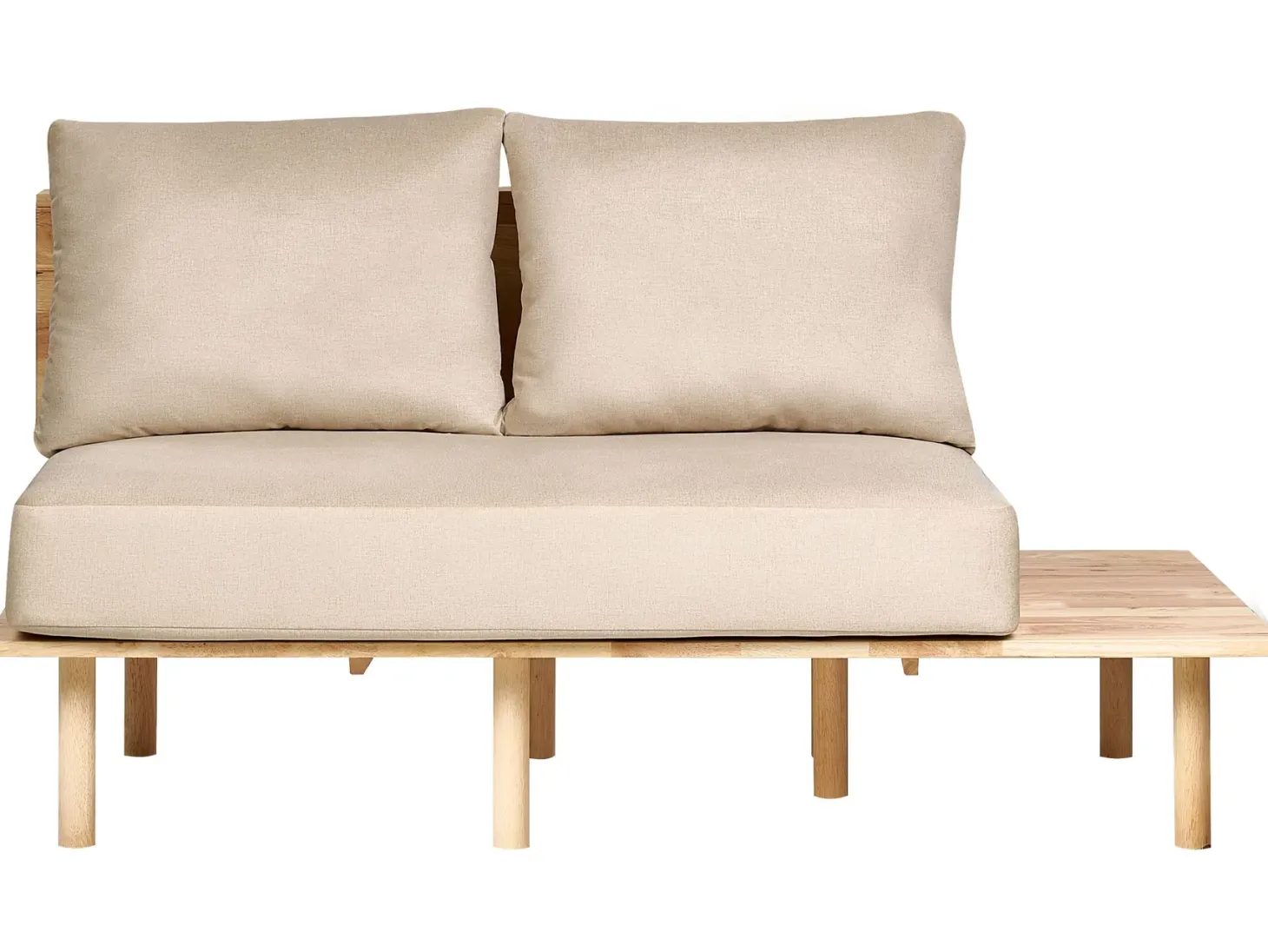 Sofa 2 personers SALO Sand Beige med sofabord