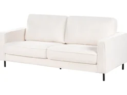Sofa 3 personers SAVALEN Boucle Hvid