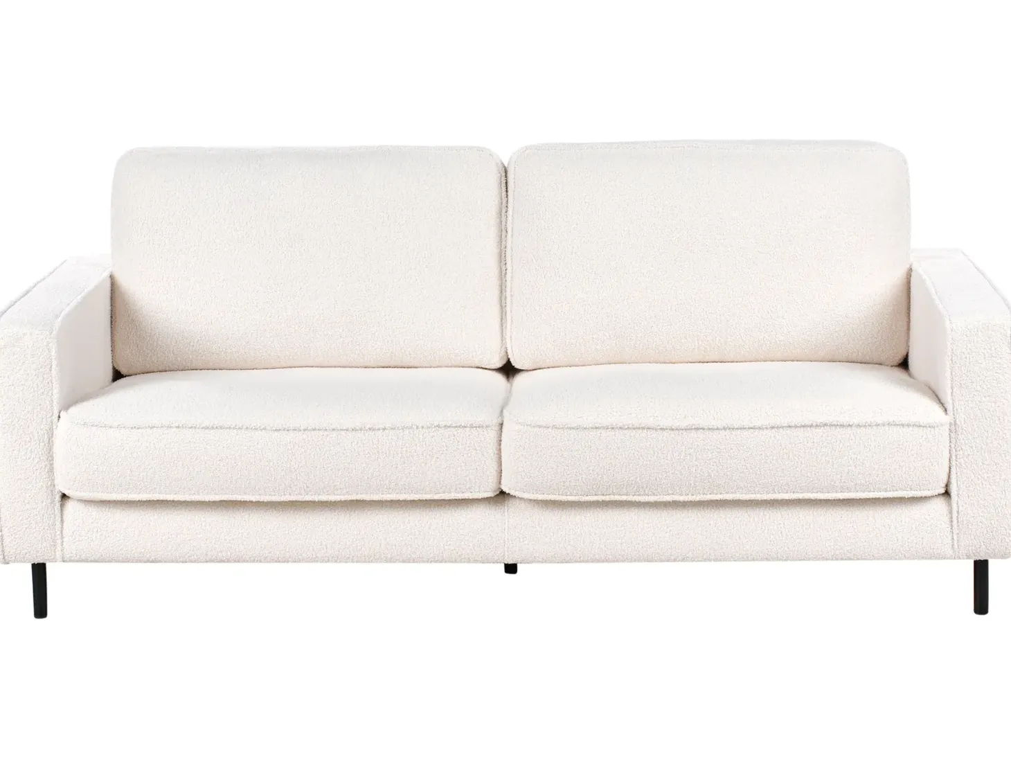 Sofa 3 personers SAVALEN Boucle Hvid