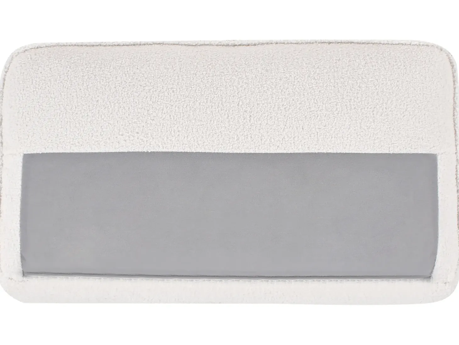 Sofa 3 personers SAVALEN Boucle Hvid