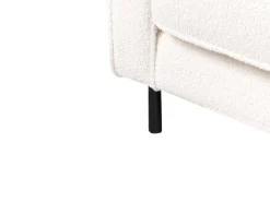 Sofa 3 personers SAVALEN Boucle Hvid