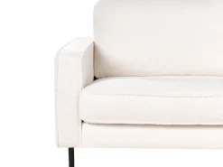 Sofa 3 personers SAVALEN Boucle Hvid