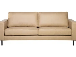 Sofa 3 personers SAVALEN Kunstlæder Beige