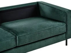 Sofa 3 personers SAVALEN Velour Mørkegrøn