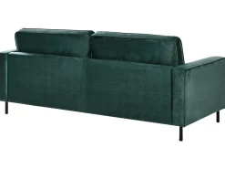 Sofa 3 personers SAVALEN Velour Mørkegrøn