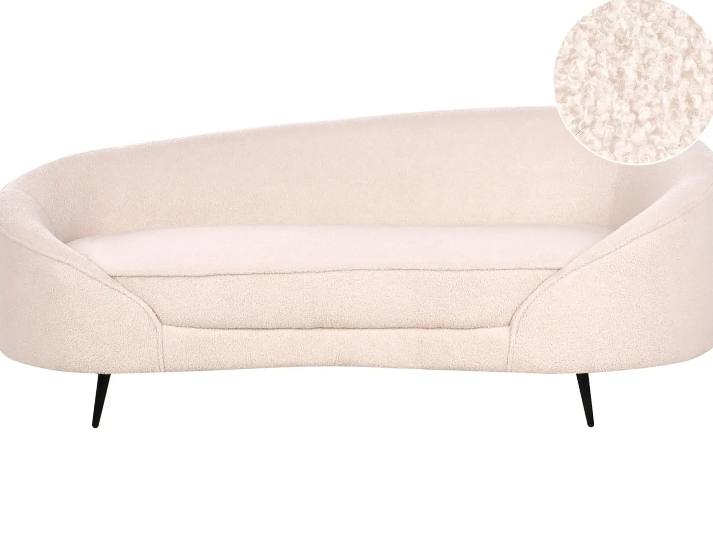 Sofa 2 personers SAVAR Boucle Beige