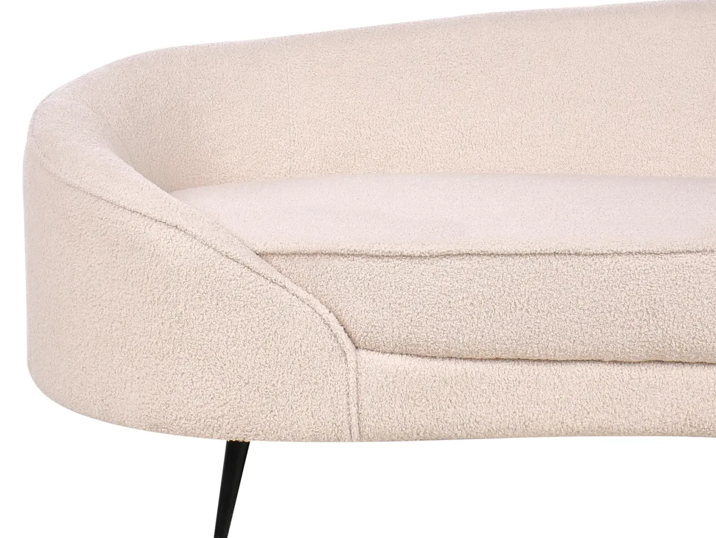 Sofa 2 personers SAVAR Boucle Beige