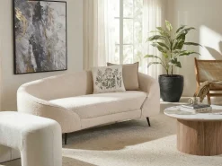 Sofa 2 personers SAVAR Boucle Beige