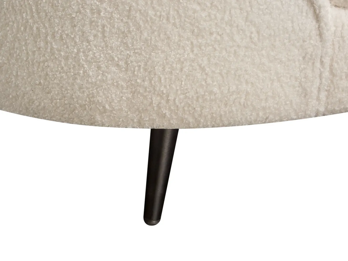 Sofa 2 personers SAVAR Boucle Hvid