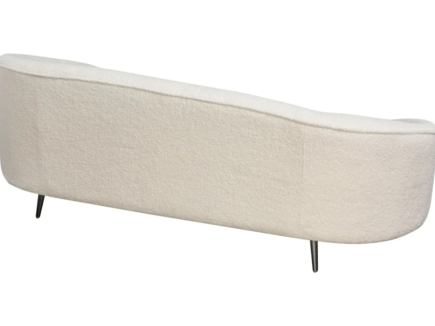 Sofa 2 personers SAVAR Boucle Hvid