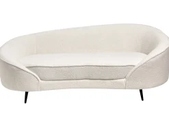 Sofa 2 personers SAVAR Boucle Hvid