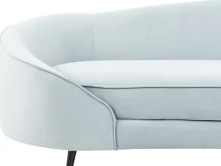 Sofa 2 personers SAVAR Velour Himmelblå