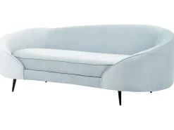 Sofa 2 personers SAVAR Velour Himmelblå