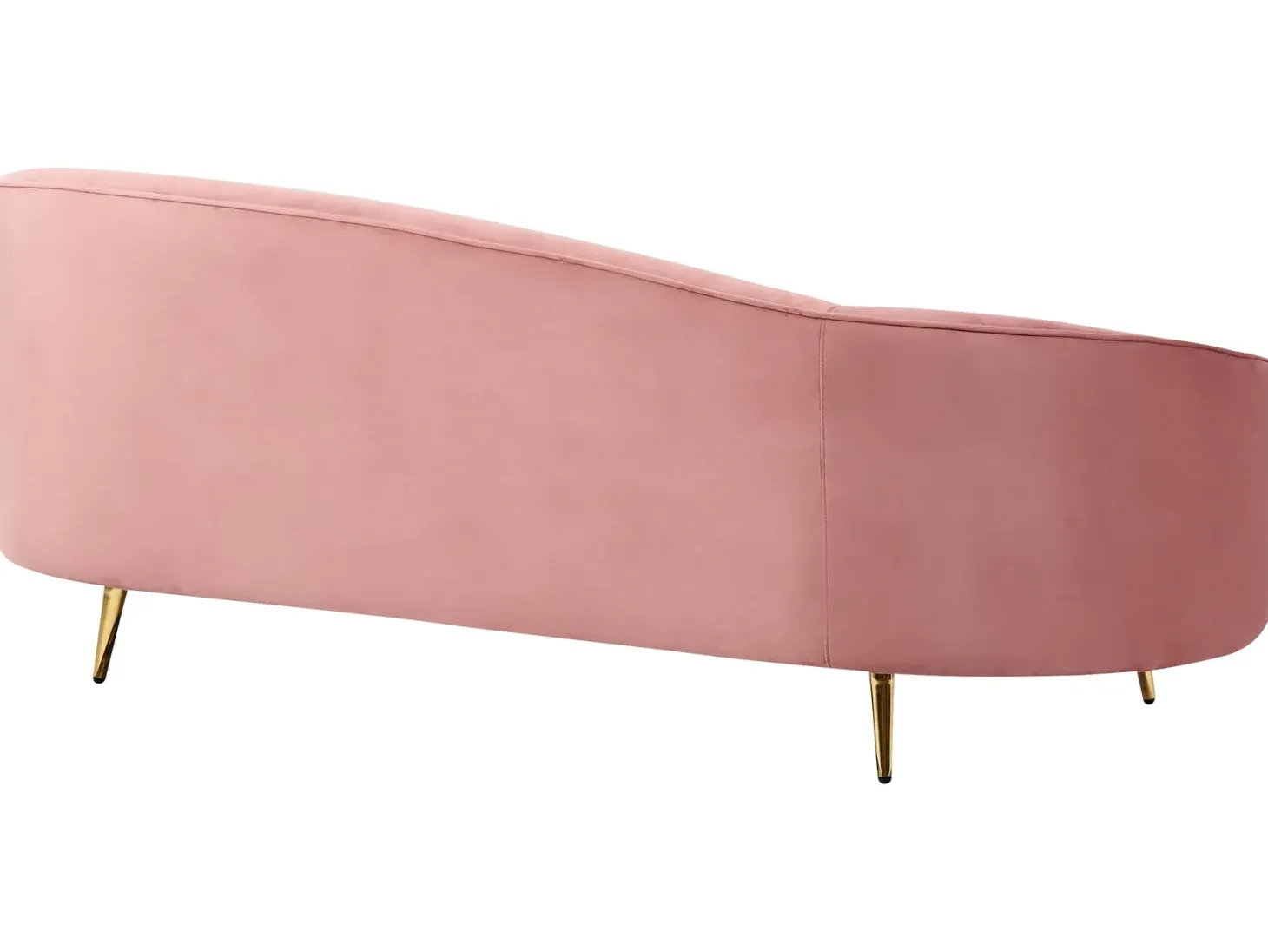 Sofa 2 personers SAVAR Velour Lyserød
