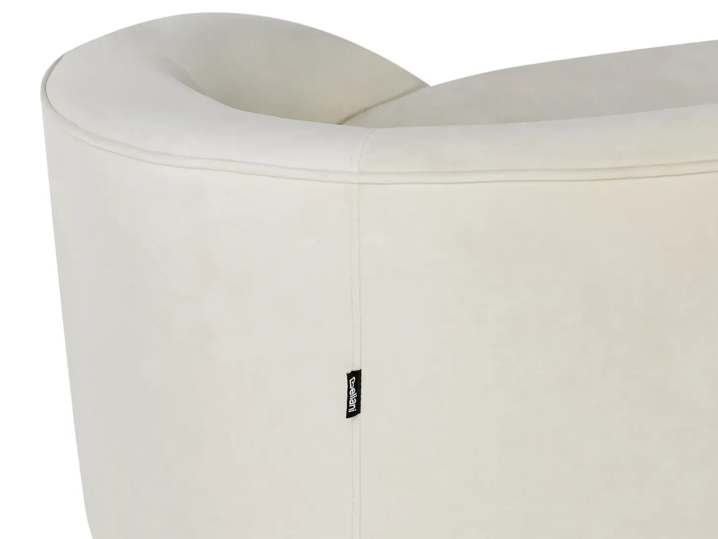 Sofa 2 personers SAVAR Velour Lys Beige