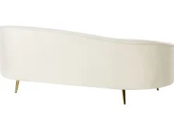 Sofa 2 personers SAVAR Velour Lys Beige