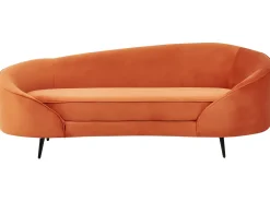 Sofa 2 personers SAVAR Velour Orange