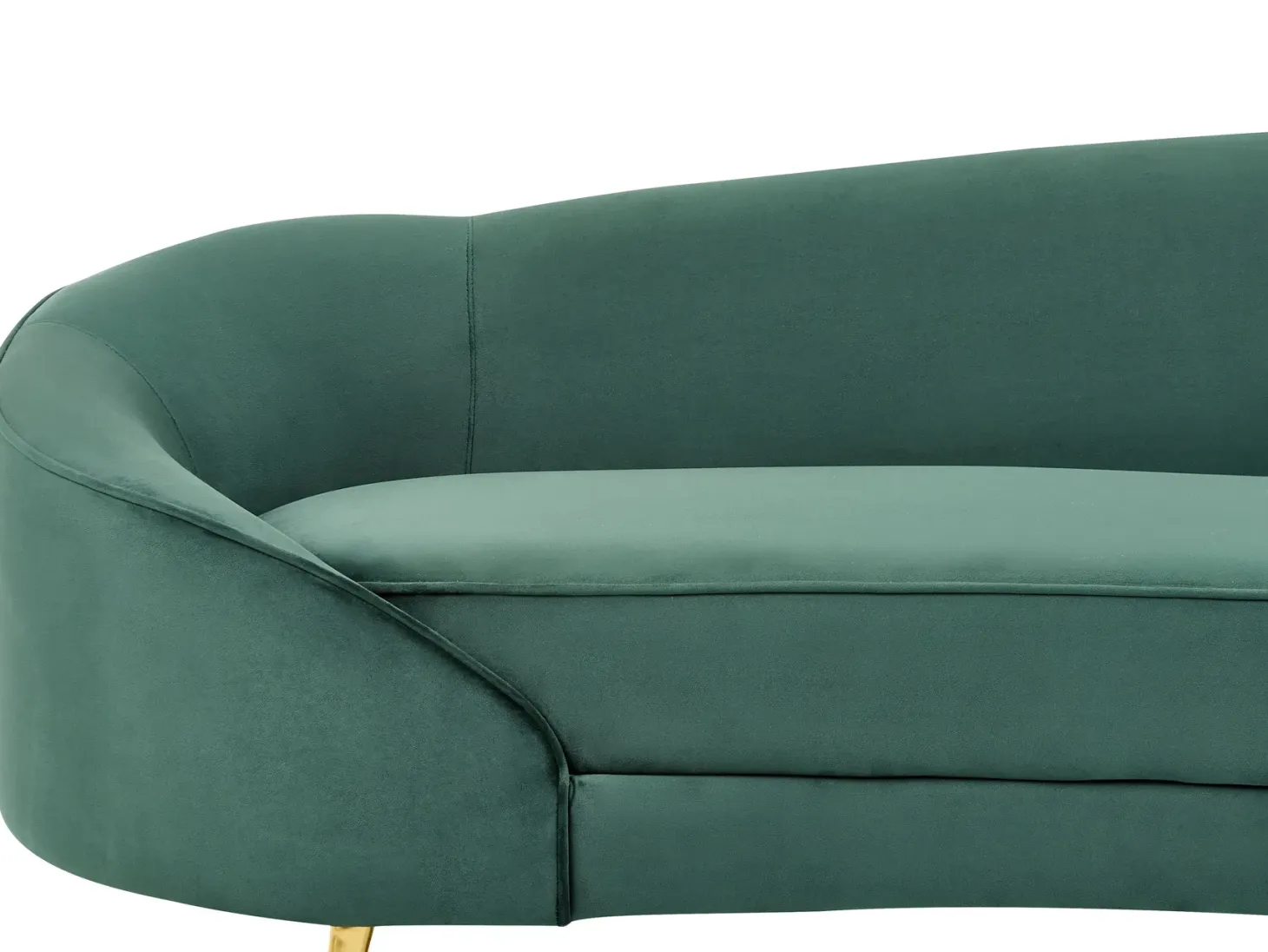 Sofa 2 personers SAVAR Velour Smaragdgrøn