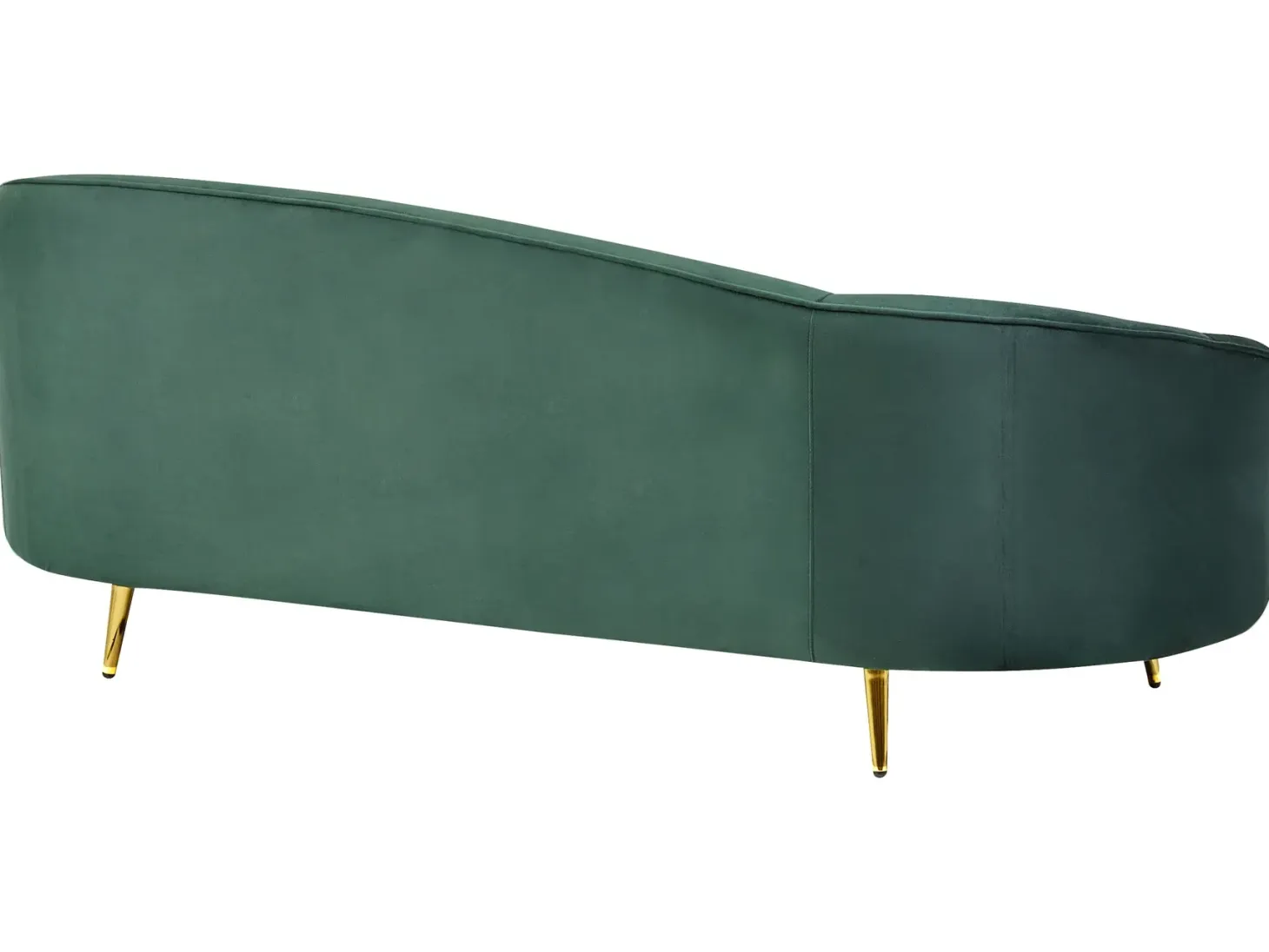 Sofa 2 personers SAVAR Velour Smaragdgrøn