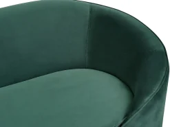 Sofa 2 personers SAVAR Velour Smaragdgrøn