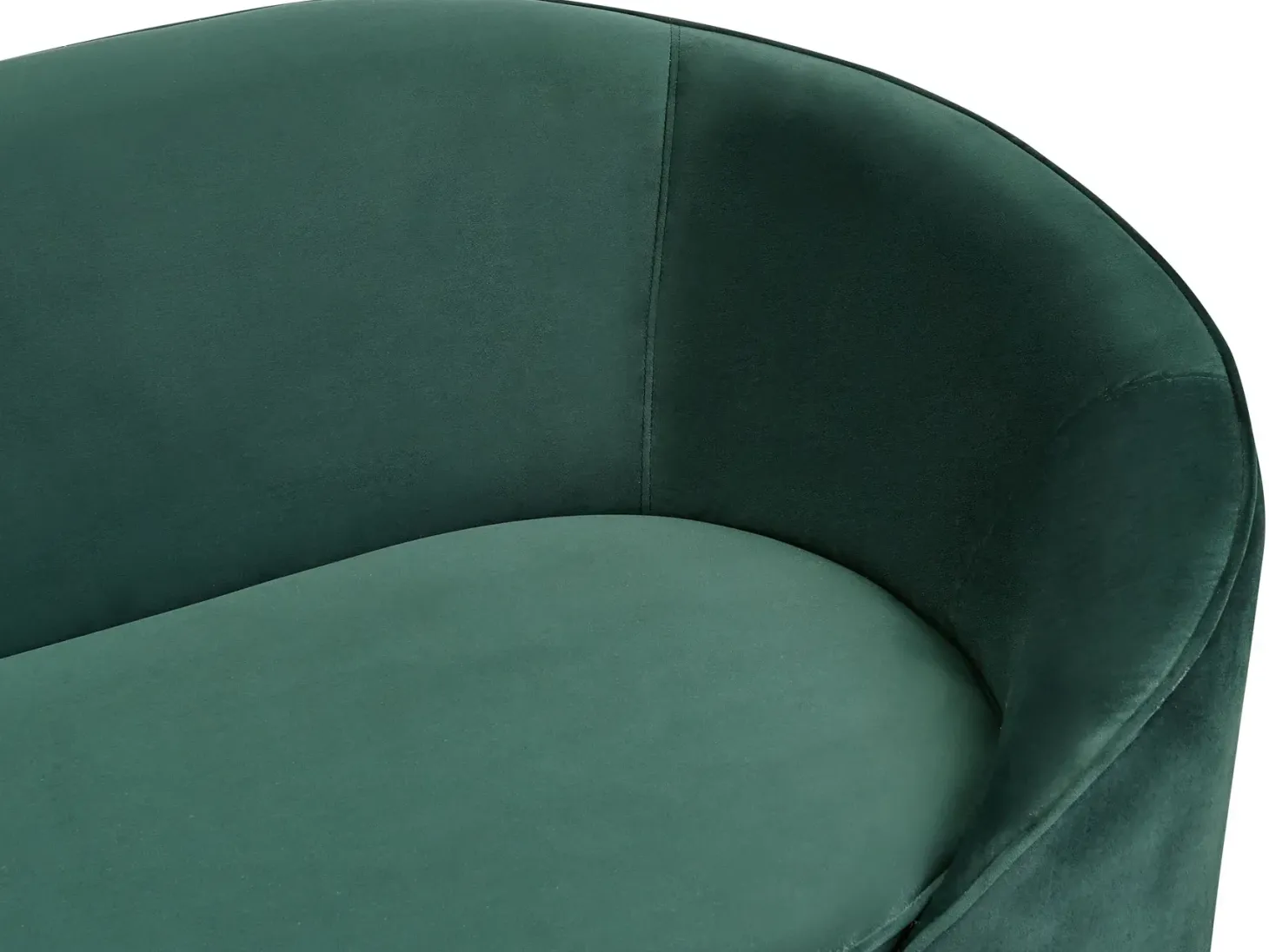 Sofa 2 personers SAVAR Velour Smaragdgrøn