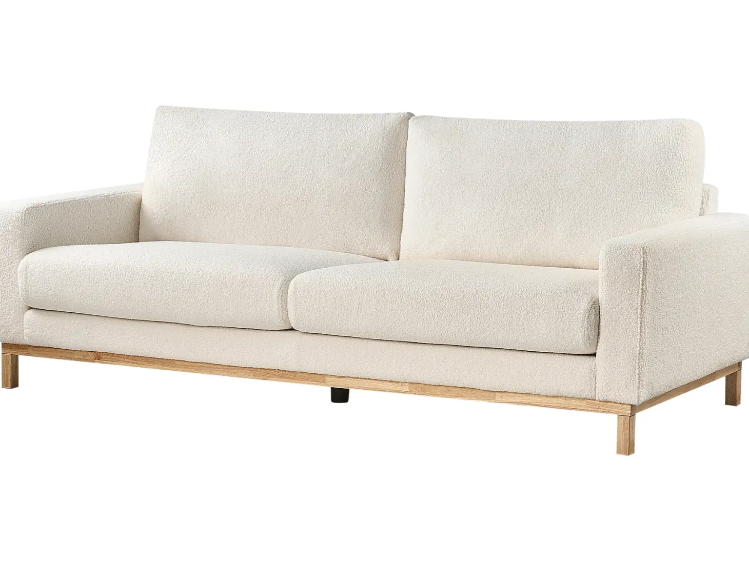 Sofa 3 personers SIGGARD Boucle Hvid