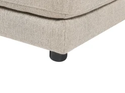 Sofa 3 personers SIGTUNA Beige med fodskammel