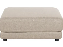Sofa 3 personers SIGTUNA Beige med fodskammel