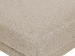 Sofa 3 personers SIGTUNA Beige med fodskammel
