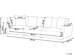 Sofa 3 personers SIGTUNA Beige