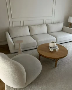 Sofa 3 personers SIGTUNA Cremehvid