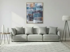 Sofa 3 personers SIGTUNA Lysegrå