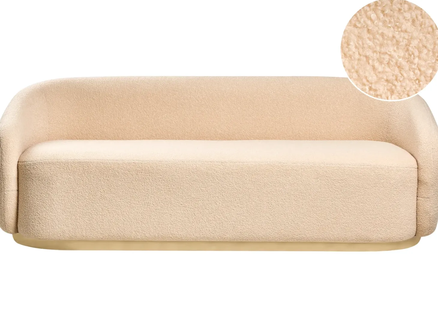 Sofa 2 personers SIPO Boucle Beige