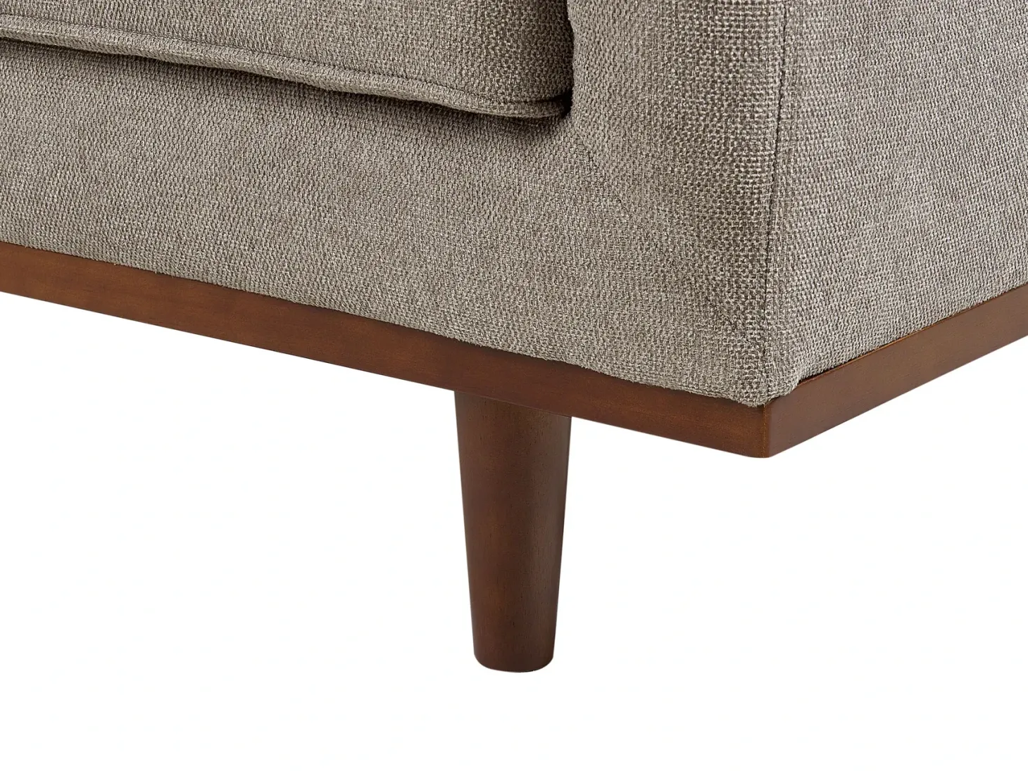 Sofa 3 personers SKAULE Lysebrun