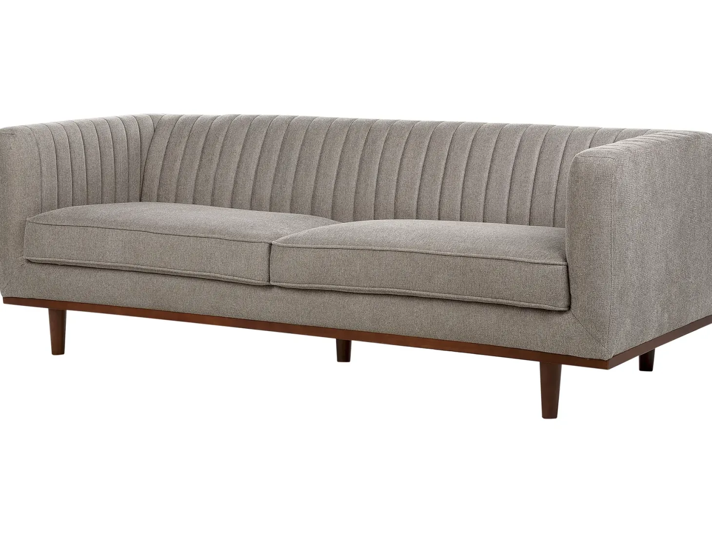 Sofa 3 personers SKAULE Lysebrun