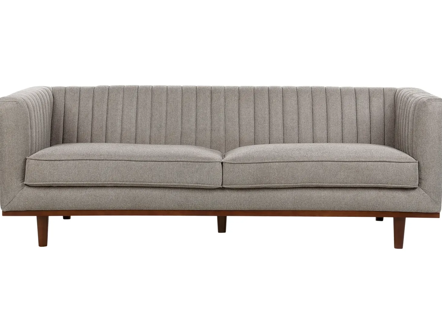 Sofa 3 personers SKAULE Lysebrun