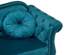 Sofa 3 personers SKIEN Velour Blågrøn