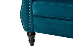 Sofa 3 personers SKIEN Velour Blågrøn