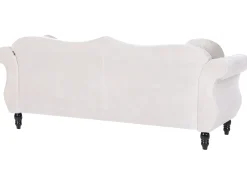 Sofa 3 personers SKIEN Velour Lys Beige