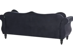 Sofa 3 personers SKIEN Velour Sort